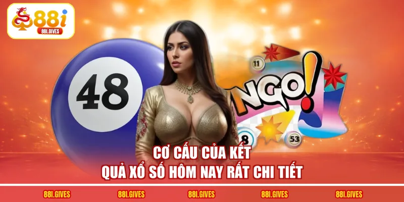 Cơ cấu của kết quả xổ số hôm nay rất chi tiết