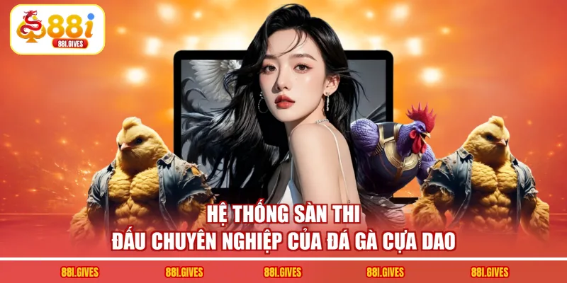 Hệ thống sàn thi đấu chuyên nghiệp của đá gà cựa dao