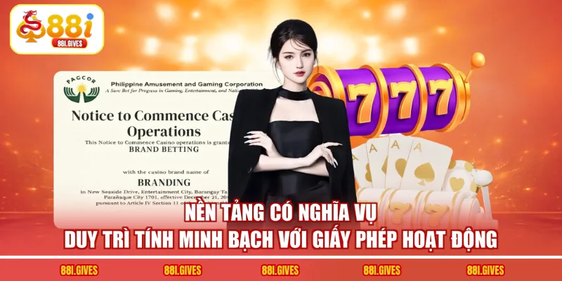 Nền tảng có nghĩa vụ duy trì tính minh bạch với giấy phép hoạt động